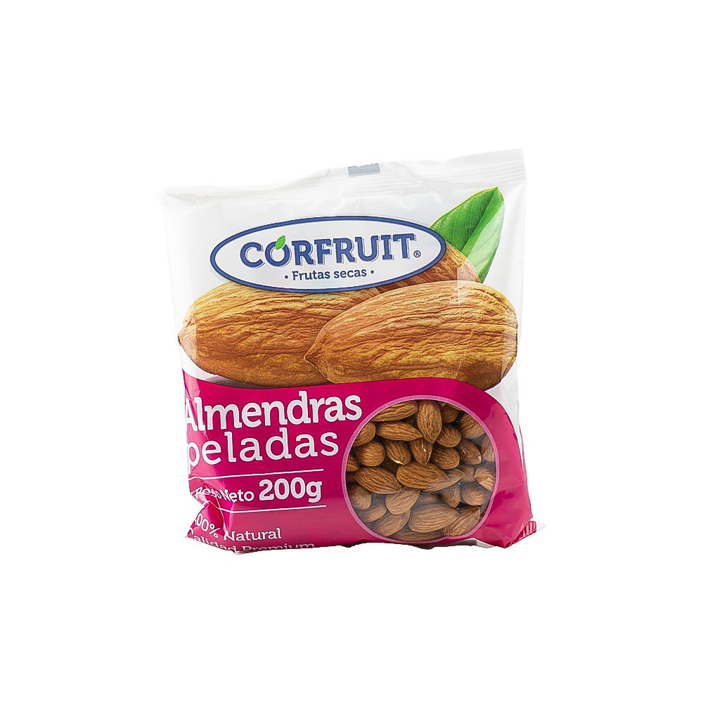 FRUTOS SECOS ALMENDRAS PELADAS CORFRUIT 200 G