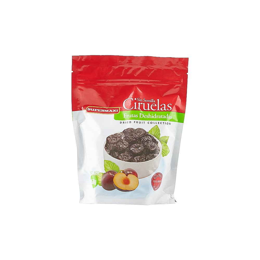 FRUTOS SECOS CIRUELAS SIN SEMILLAS SUPERMAXI 350 G