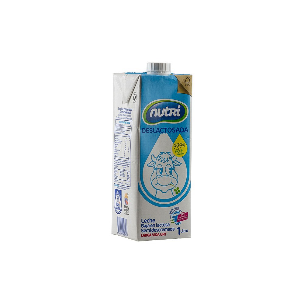 LECHE DESLACTOSADA NUTRI TETRAPACK 1 LT