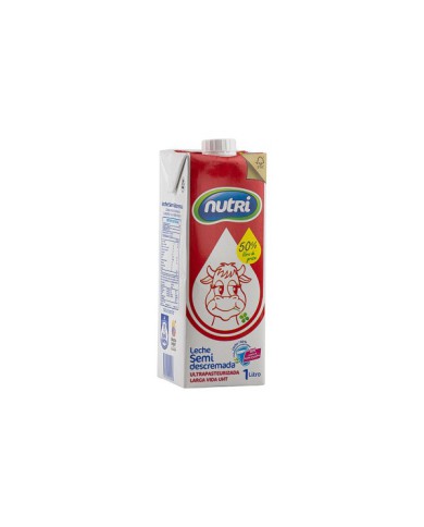 LECHE SEMIDESCREMADA TETRAPACK NUTRI 1 LT