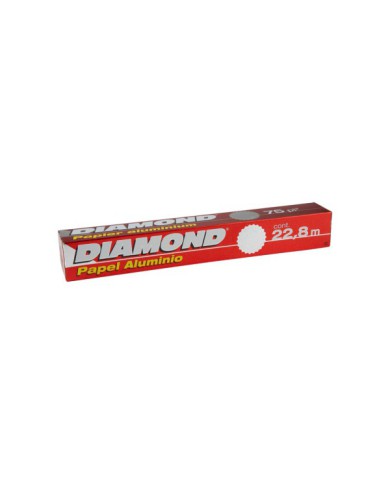 PAPEL ALUMINIO DIAMOND 22.8 M X 75 SQ FT