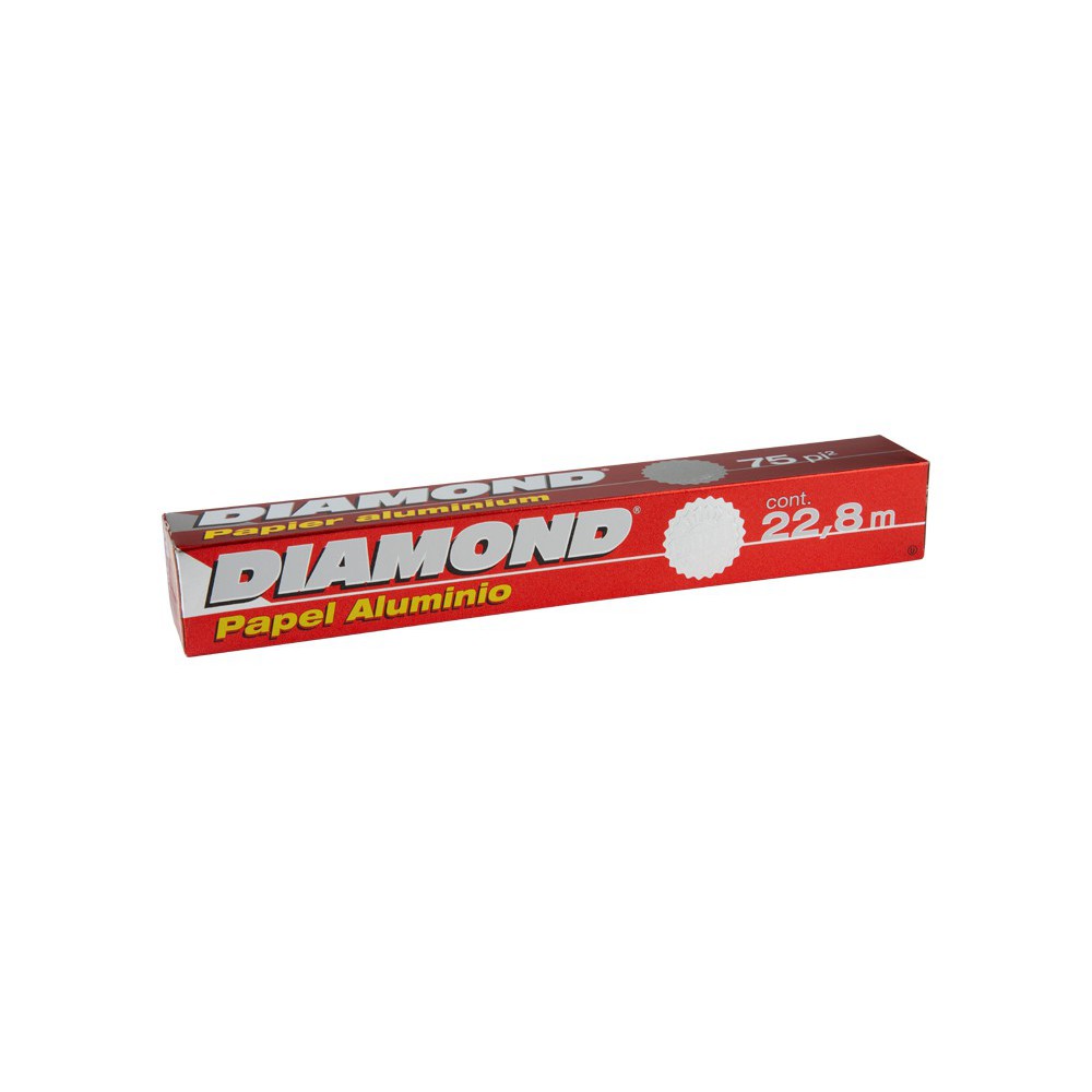 PAPEL ALUMINIO DIAMOND 22.8 M X 75 SQ FT