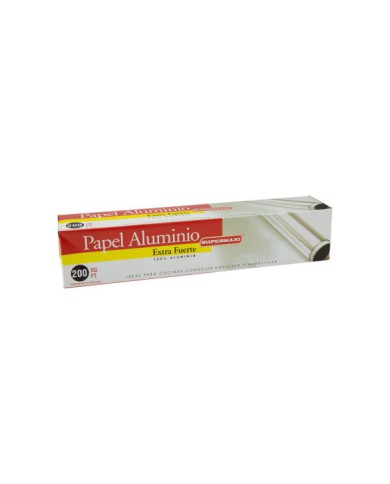 PAPEL ALUMINIO EXTRAFUERTE SUPERMAXI (61M X 30.4 CM) - 200SQ. FT.