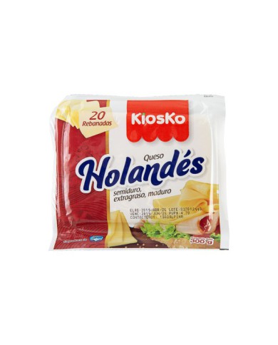 QUESO HOLANDÉS REBANADO KIOSKO 300 G