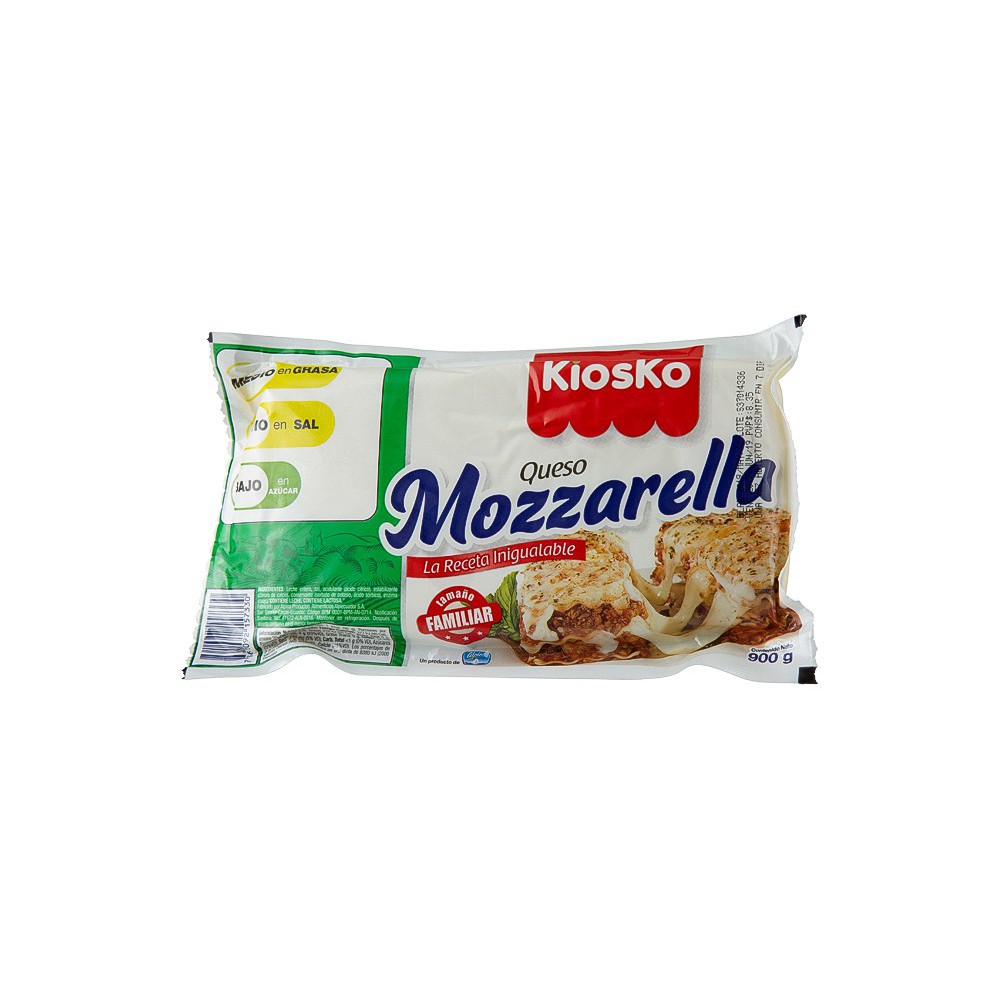 QUESO MOZZARELLA KIOSKO 900 G