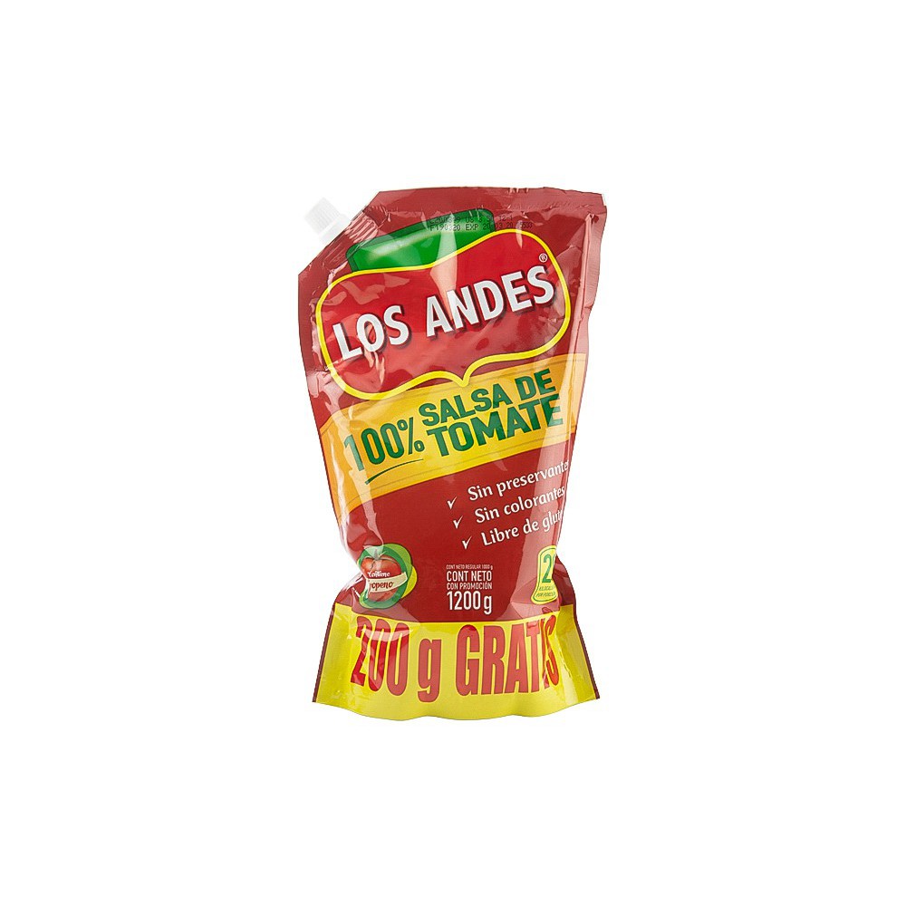 SALSA DE TOMATE LOS ANDES DOYPACK 1 KG