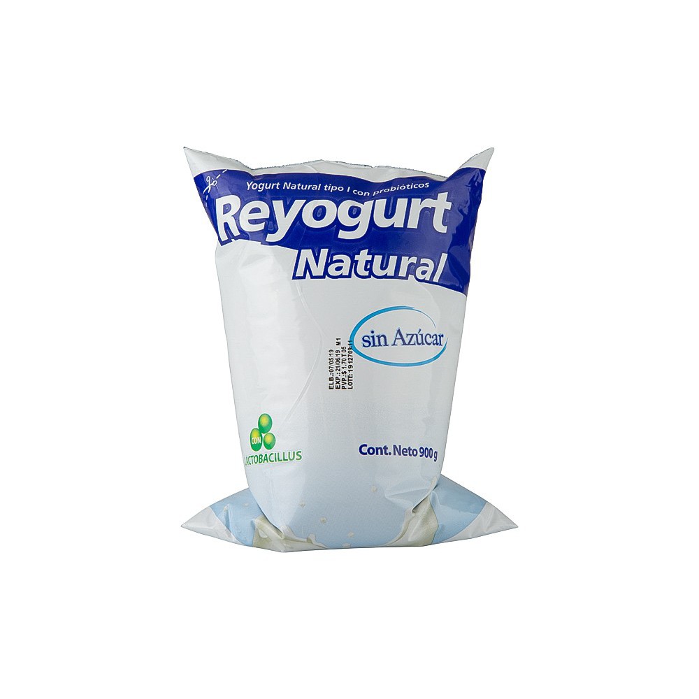 YOGURT ENTERO NATURAL SIN AZUCAR REY 900 G