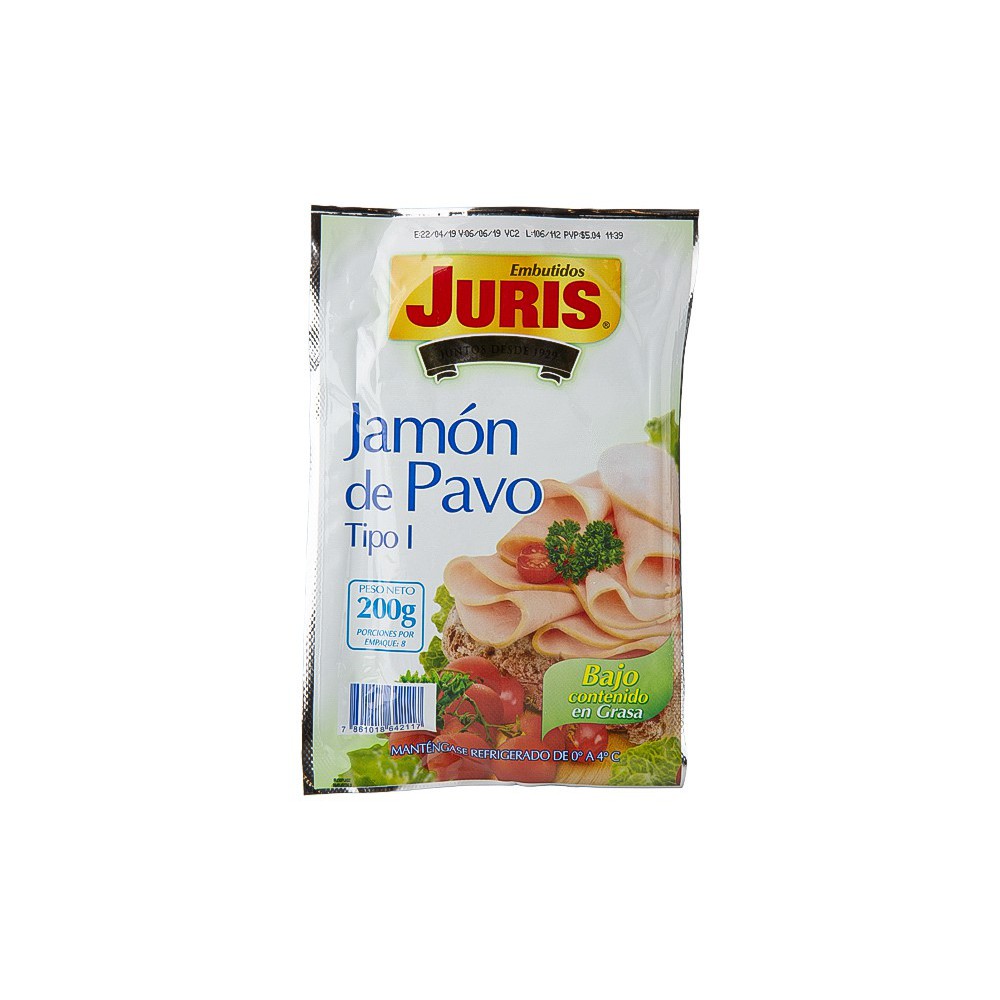 JAMON DE PAVO TIPO I JURIS 200 G