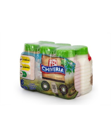 YOGURT SEMIDESCREMADO SURTIDO CHIVERIA PACK (6 X 185 G)