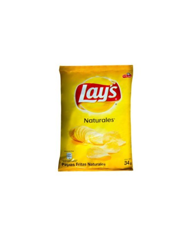 PAPA LAYS NATURAL 34 G