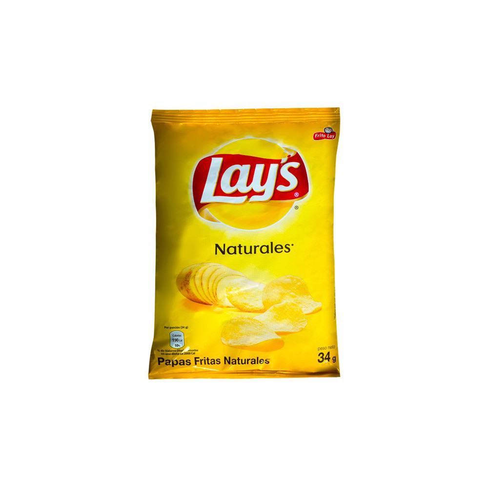 PAPA LAYS NATURAL 34 G