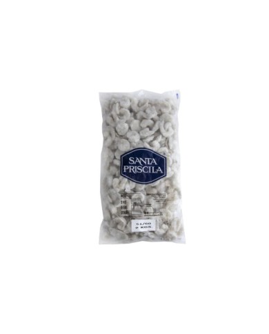 CAMARON SIN CASCARA DESVENADO CONGELADO (TALLA 51/60) SANTA PRISCILA 2 KG