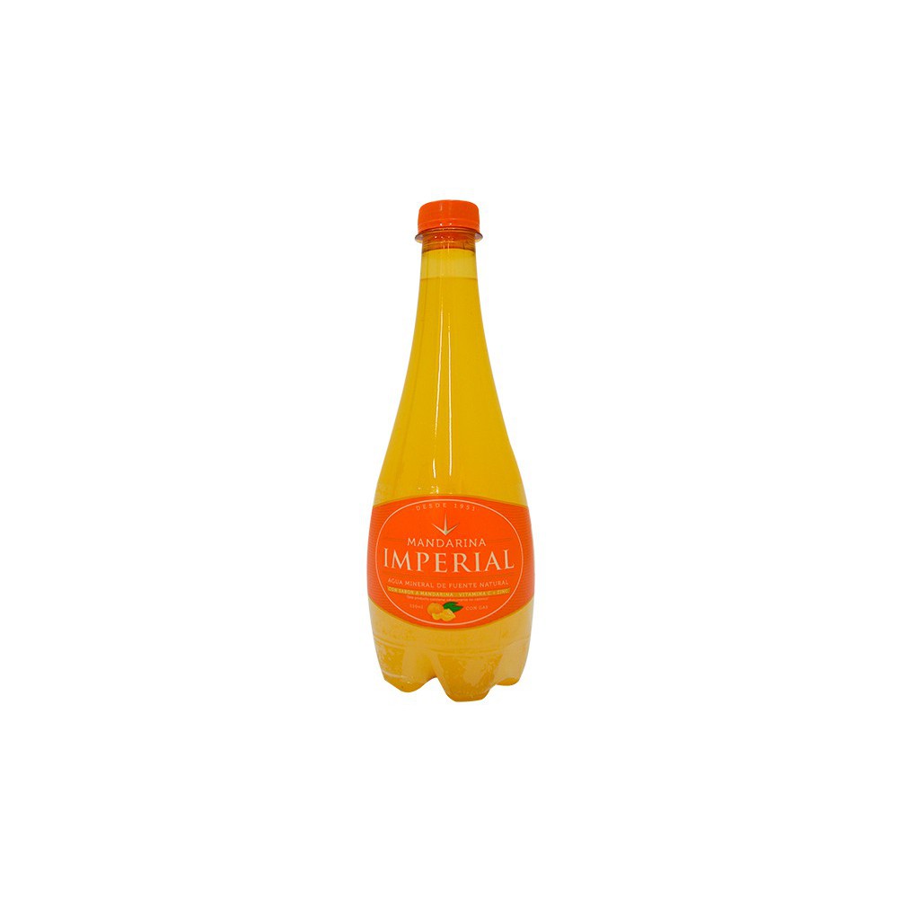 AGUA IMPERIAL MANDARINA PET CON GAS CAJA (12 X 550 ML)