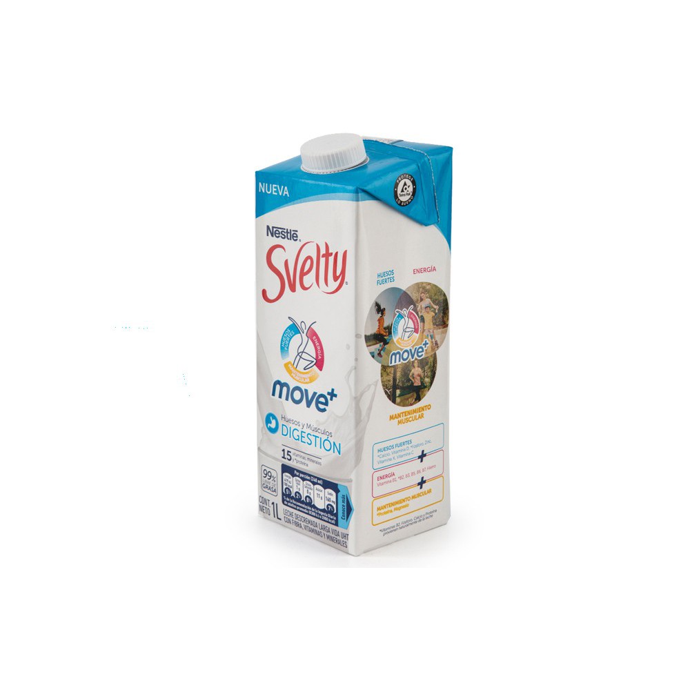 LECHE DESCREMADA SVELTY TETRAPACK 1 LT