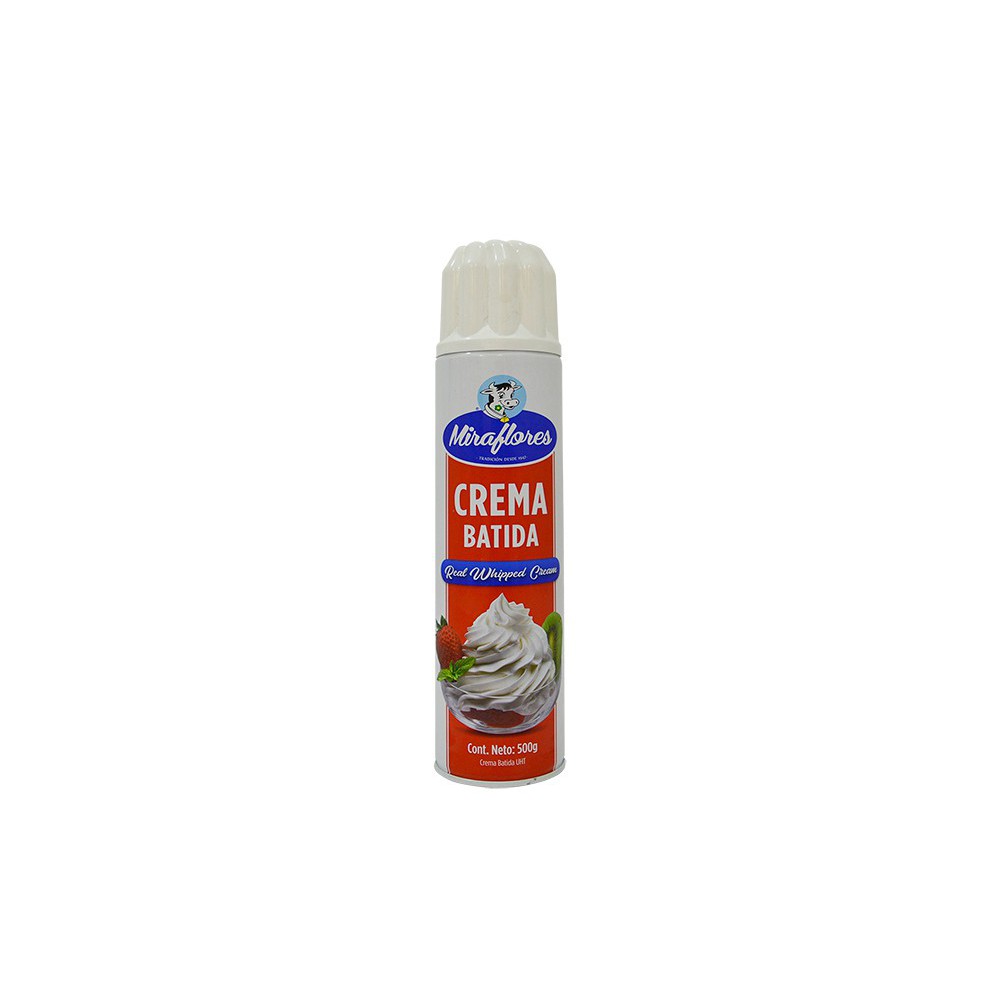 CREMA BATIDA REAL WHIPPED CREAM MIRAFLORES 500 G