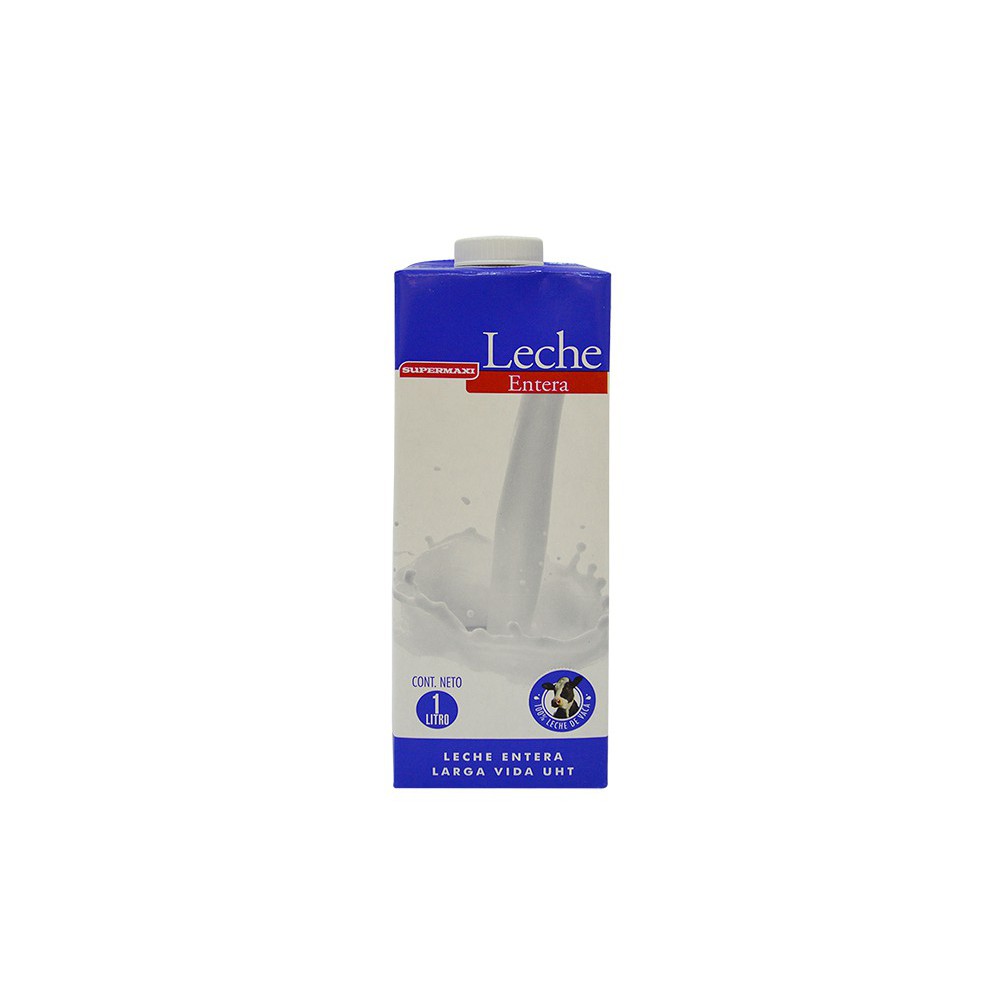 LECHE ENTERA SUPERMAXI TETRAPACK 1 LT