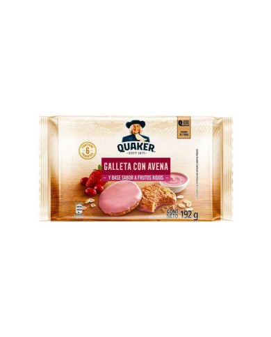 GALLETA FRUTOS ROJOS QUAKER 192 G (6 X 32 G)