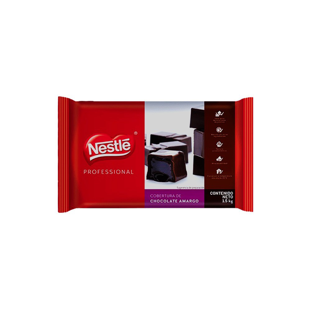 COBERTURA CHOCOLATE AMARGO NESTLE 1.5 KG