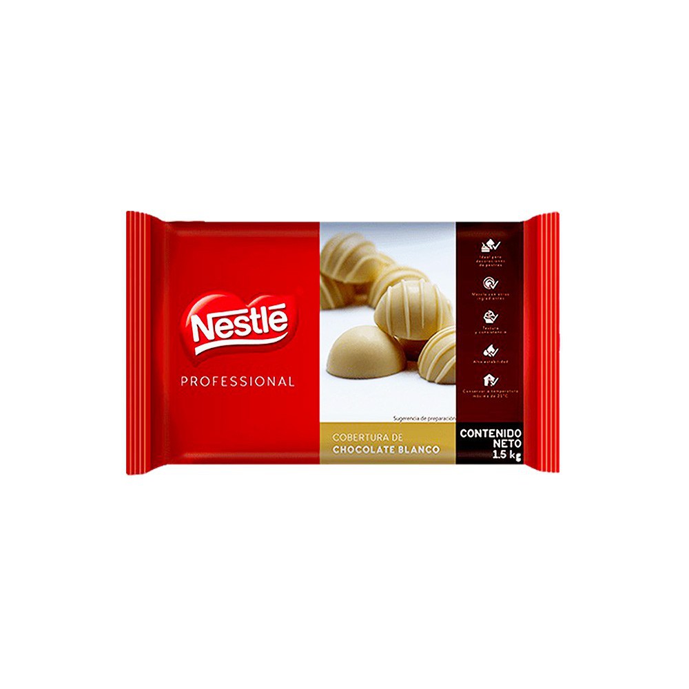 COBERTURA CHOCOLATE BLANCO NESTLE 1.5 KG