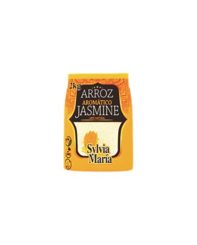 ARROZ DE GRANO LARGO AROMATICO JASMINE SYLVIA MARIA 2 KG