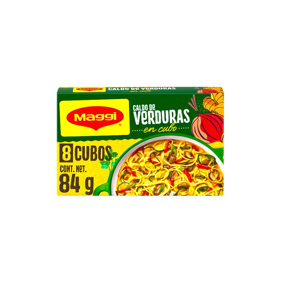 CALDO DE VEGETALES EN CUBO MAGGI 84 G (8 X 10.5 G)