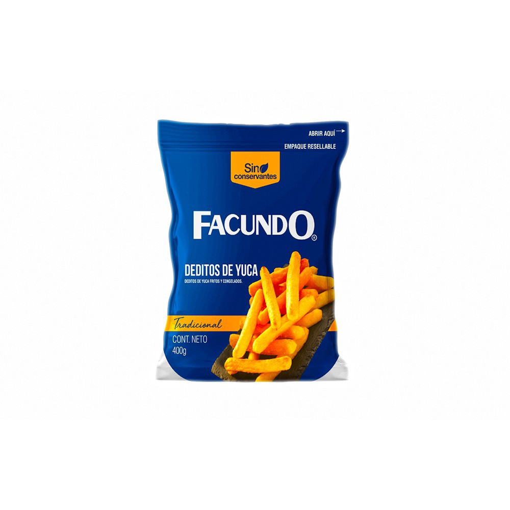 DEDITOS DE YUCA CONGELADO FACUNDO 400 G