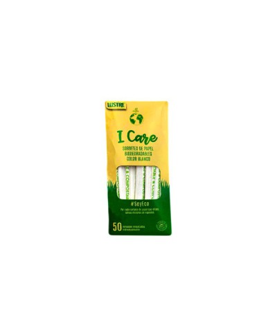 SORBETE PAPEL BIODEGRADABLE BLANCO LUSTRE X 50 UND