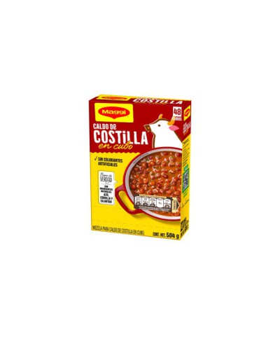 CALDO DE COSTILLA EN CUBO MAGGI 504 G (48 X 10.5 G)