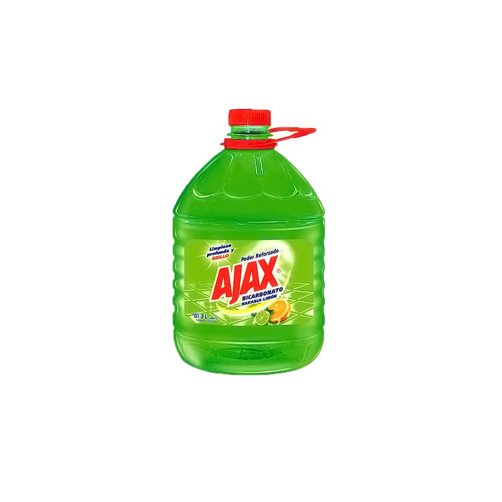 DESINFECTANTE CON BICARBONATO NARANJA LIMON AJAX 3 LT