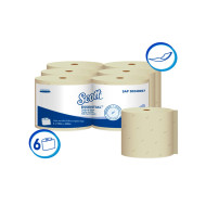 PAPEL TOALLA DE MANOS HOJA SENCILLA NATURAL SCOTT ESSENTIAL 100 MTS