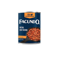 FREJOL CON TOCINO FACUNDO LATA 425 G