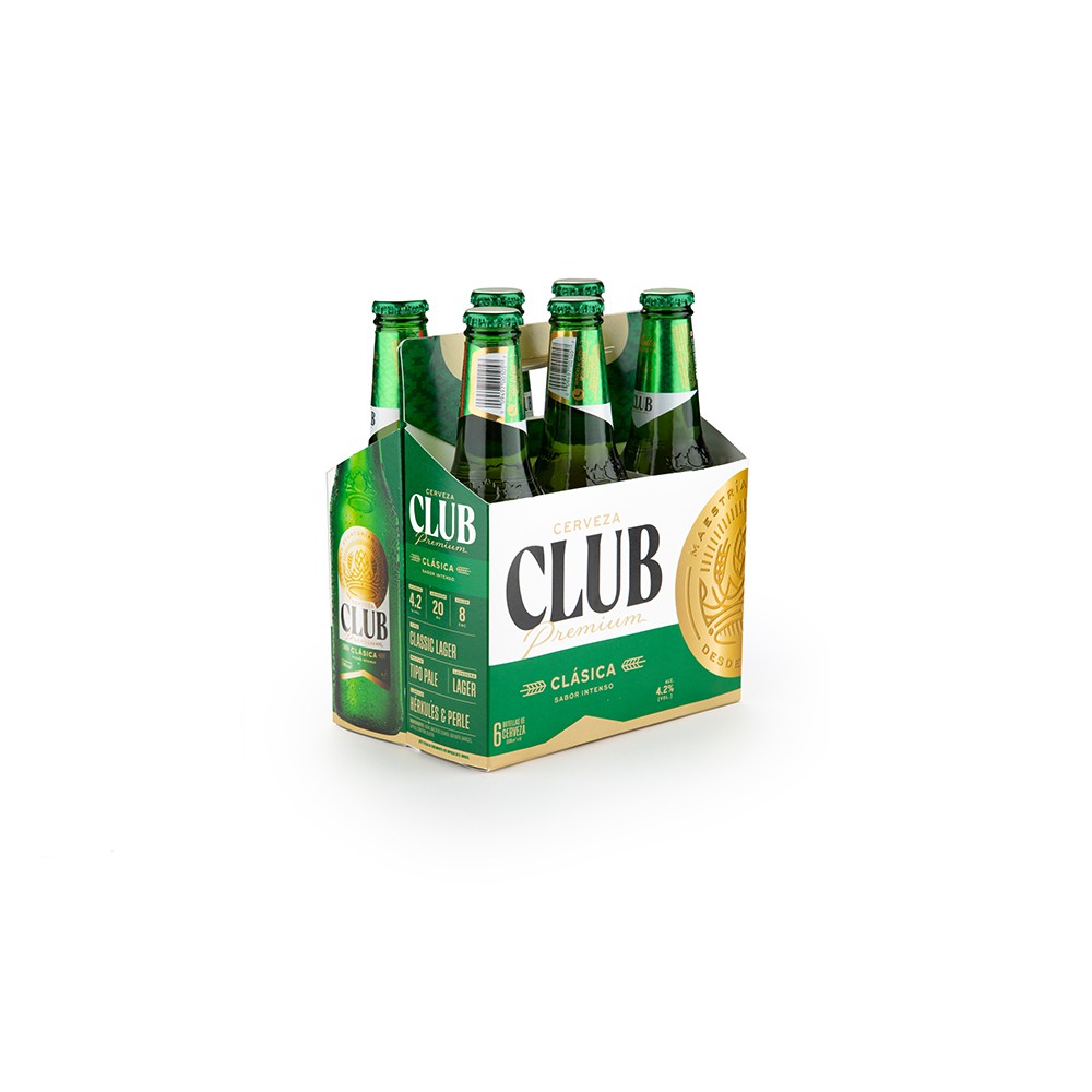 CERVEZA CLUB BOTELLA PACK (6 X 330 ML)