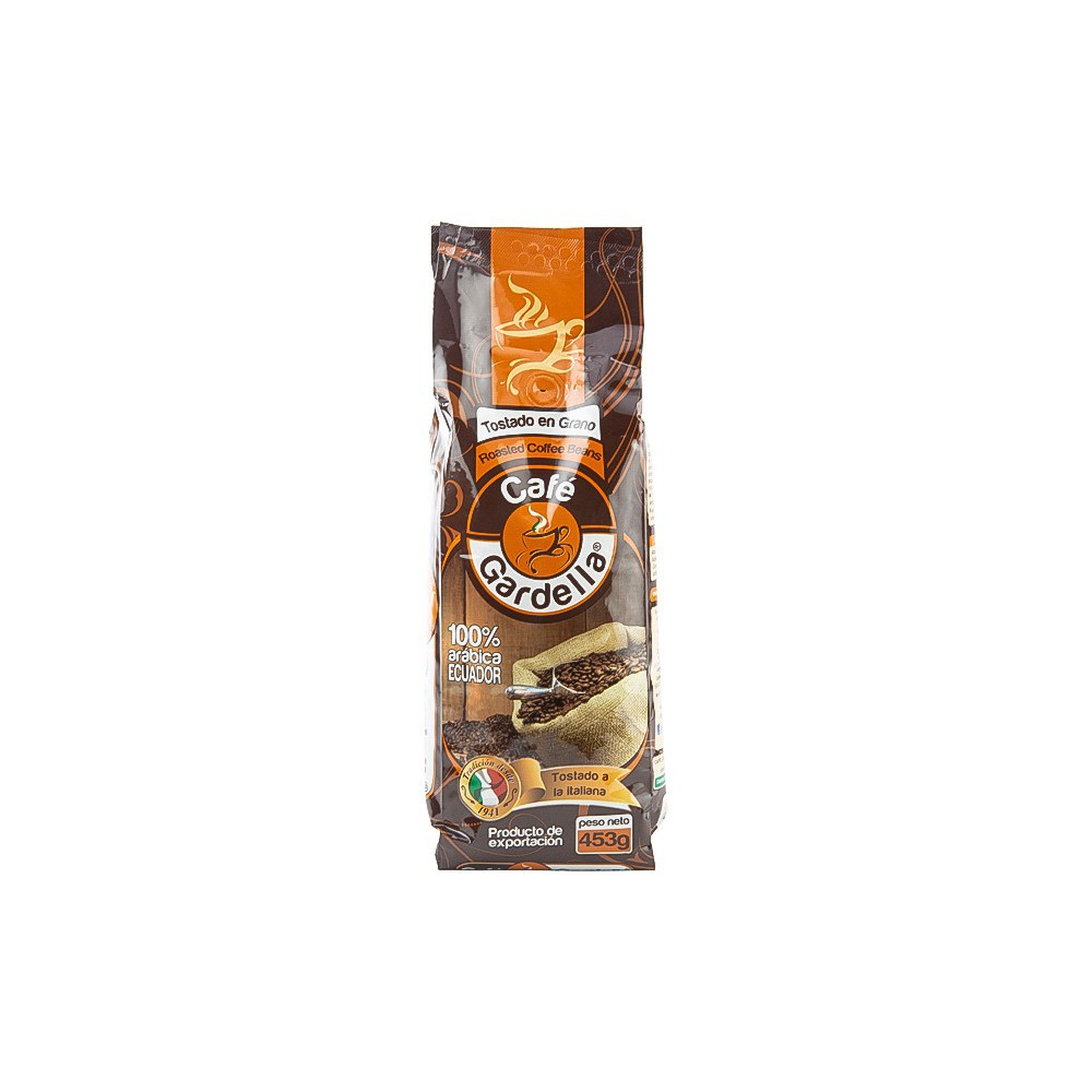 CAFE TOSTADO EN GRANO GARDELLA 453 G