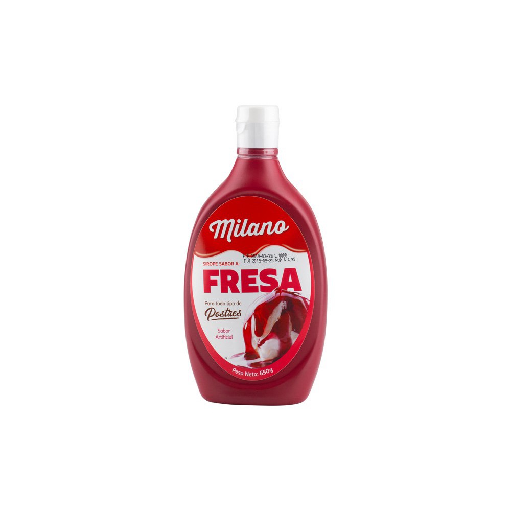 SIROPE DE FRESA MILANO 650 G