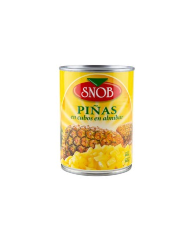 PIÑAS EN CUBOS EN ALMIBAR SNOB 600 G