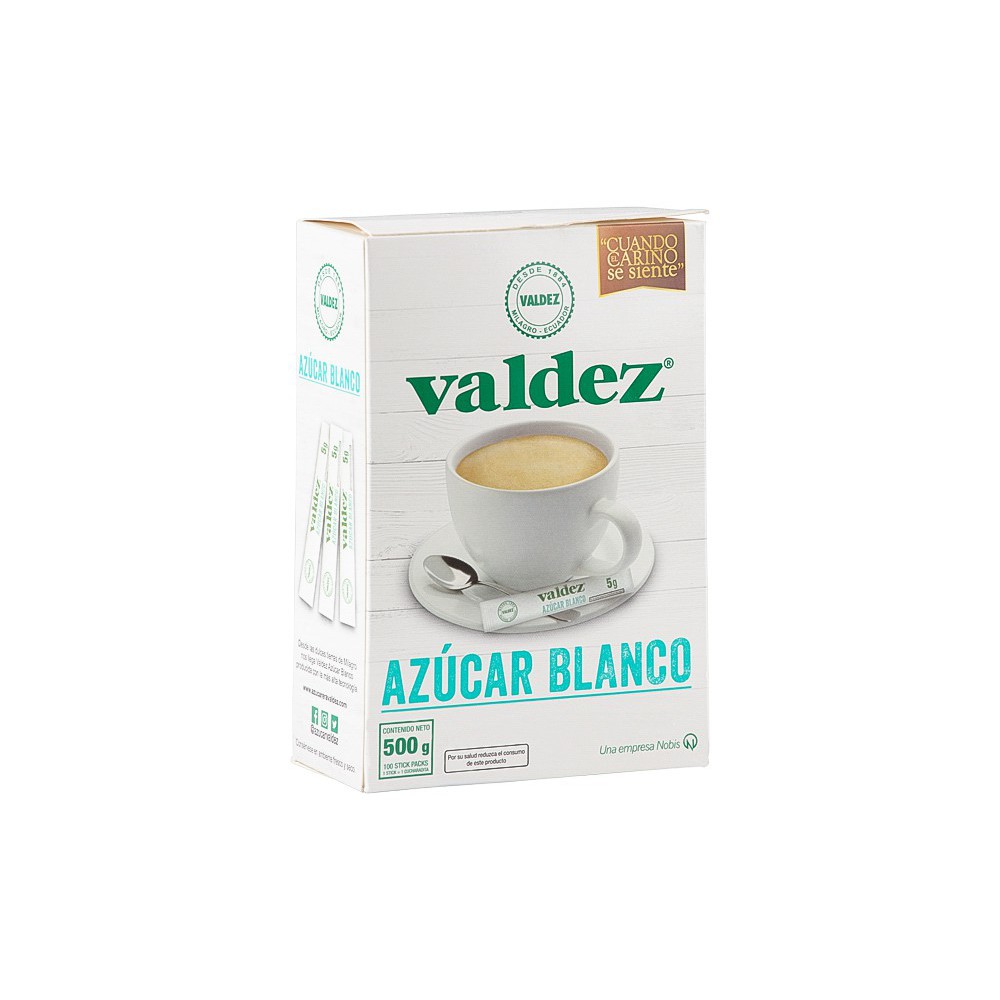 AZUCAR BLANCA VALDEZ 500 G (100 X 5 G)