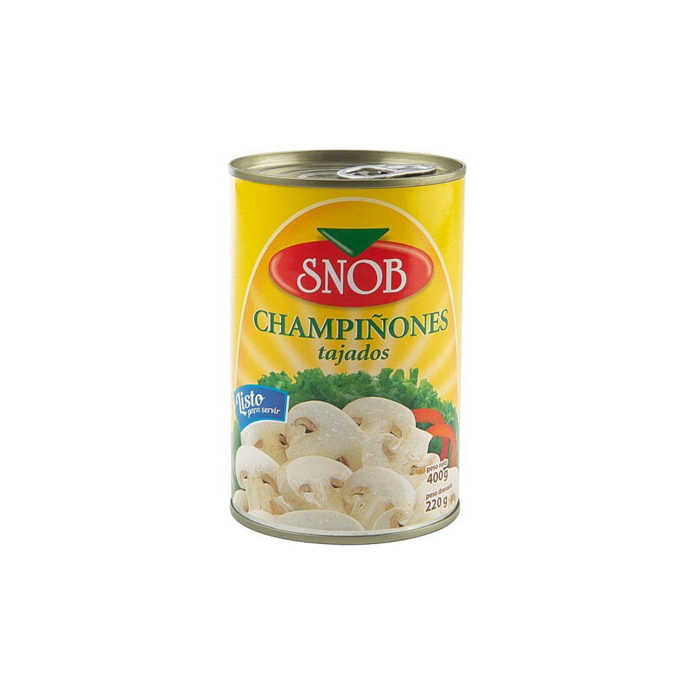 CHAMPIÑONES TAJADOS SNOB 400 G