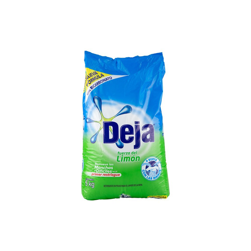 DETERGENTE EN POLVO FUERZA DEL LIMON DEJA 5 KG