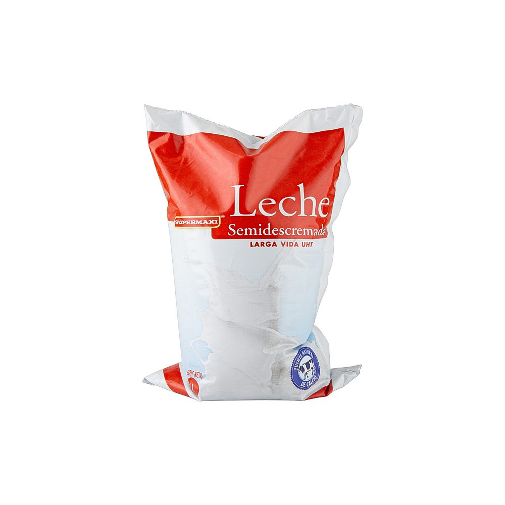 LECHE SEMIDESCREMADA FUNDA SUPERMAXI 1 LT