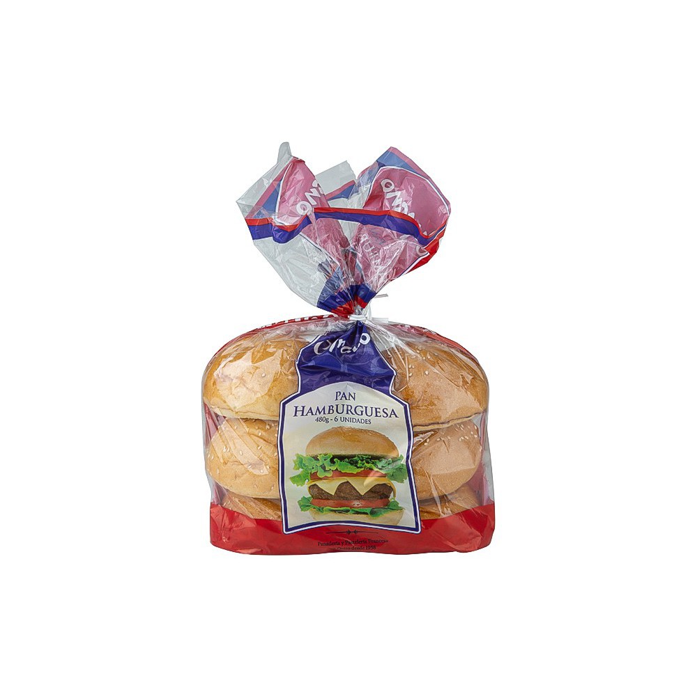 PAN BLANCO HAMBURGUESA CYRANO 480 G