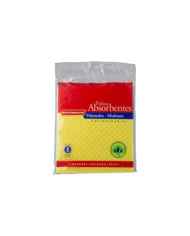 PAÑO ABSORBENTE MULTIUSO SUPERMAXI (X 3)