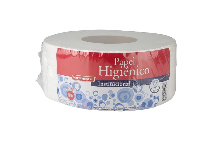 PAPEL HIGIENICO INSTITUCIONAL SUPERMAXI 180 M (X 1)