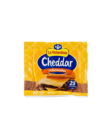 QUESO CHEDDAR REBANADO LA HOLANDESA 400 G