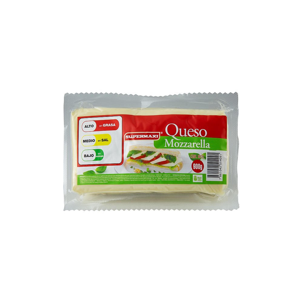 QUESO MOZZARELLA SUPERMAXI 900 G