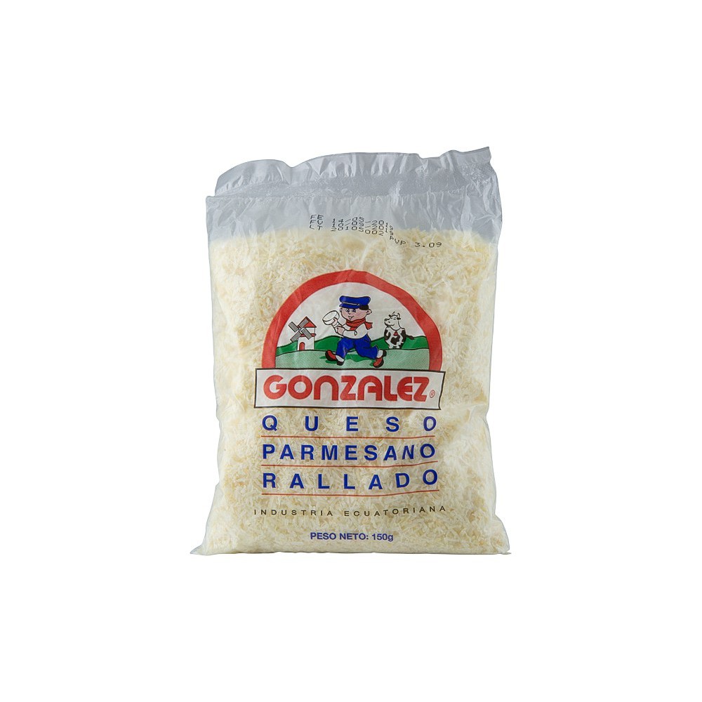 QUESO PARMESANO RALLADO GONZALEZ 150 G