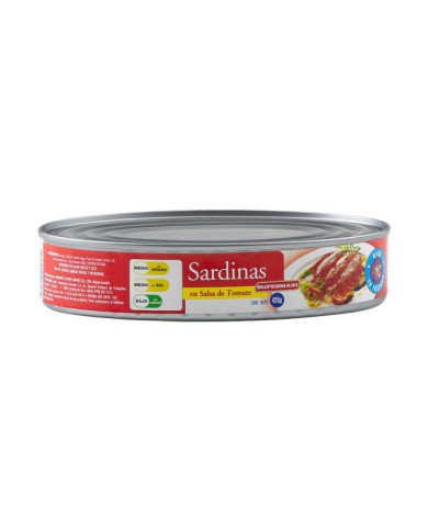 SARDINAS SALSA DE TOMATE SUPERMAXI 425 G