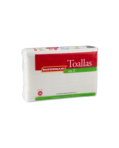 TOALLAS DE PAPEL EN Z SUPERMAXI (23 CM X 23 CM) (X 150)