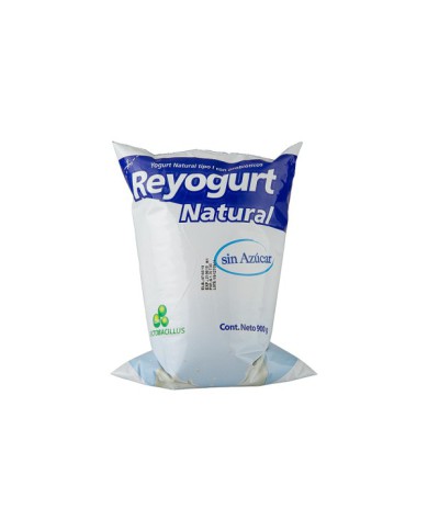 YOGURT ENTERO NATURAL SIN AZUCAR REY 900 G