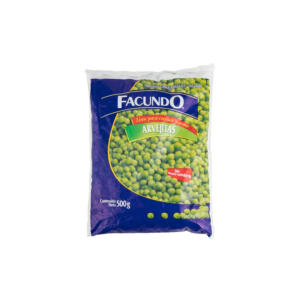 ARVERJITAS CONGELADAS FACUNDO 500 G