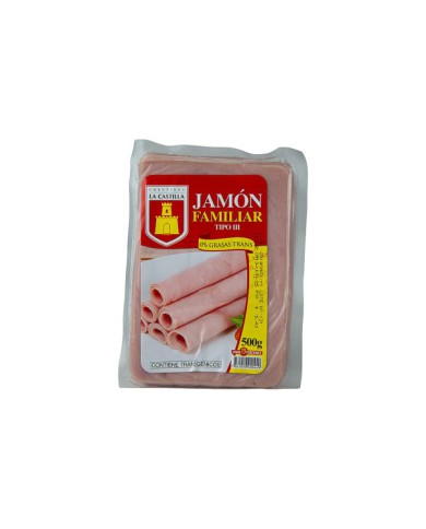 JAMON FAMILIAR TIPO III LA CASTILLA 500 G